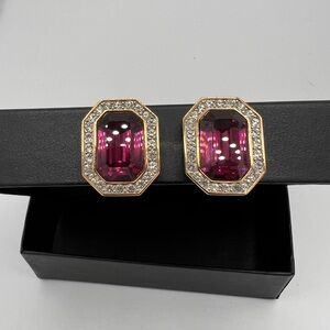 GIVENCHY Vintage Signed Clip Earrings